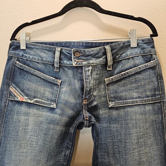 Diesel Vintage Y2K Low Rise Bootcut Jeans Size 30 - Picture 2 of 7